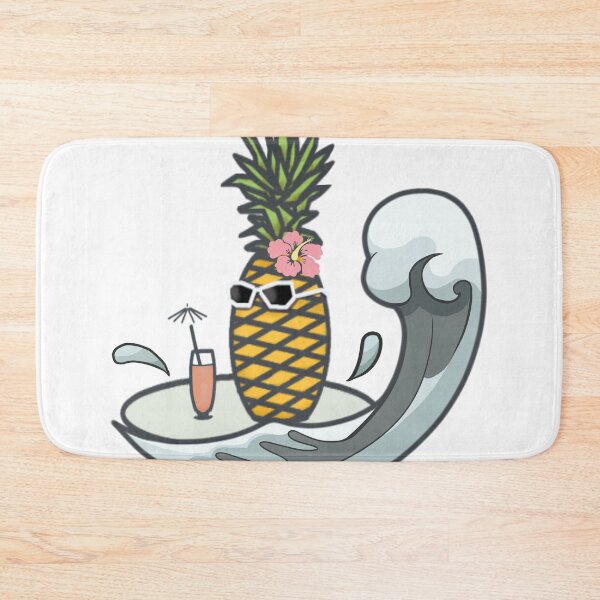 Item preview, Pineapple At Sea - Retro Summer Time Vibes designed and sold by ViewerEqualsPhoton.