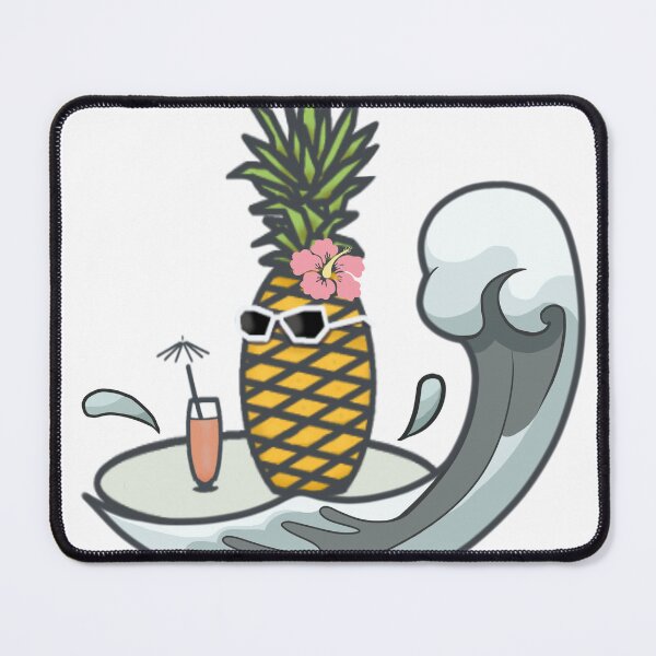 Item preview, Pineapple At Sea - Retro Summer Time Vibes designed and sold by ViewerEqualsPhoton.