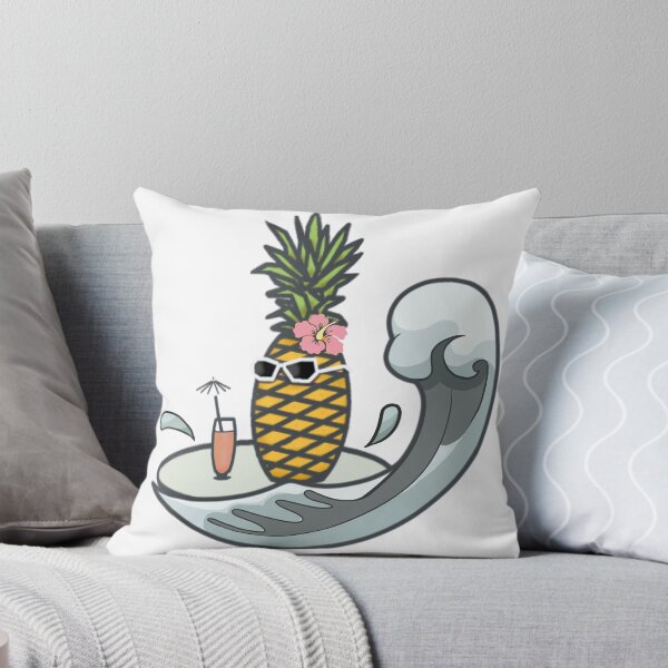 Item preview, Pineapple At Sea - Retro Summer Time Vibes designed and sold by ViewerEqualsPhoton.