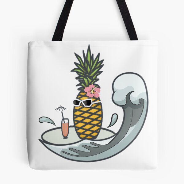 Item preview, Pineapple At Sea - Retro Summer Time Vibes designed and sold by ViewerEqualsPhoton.
