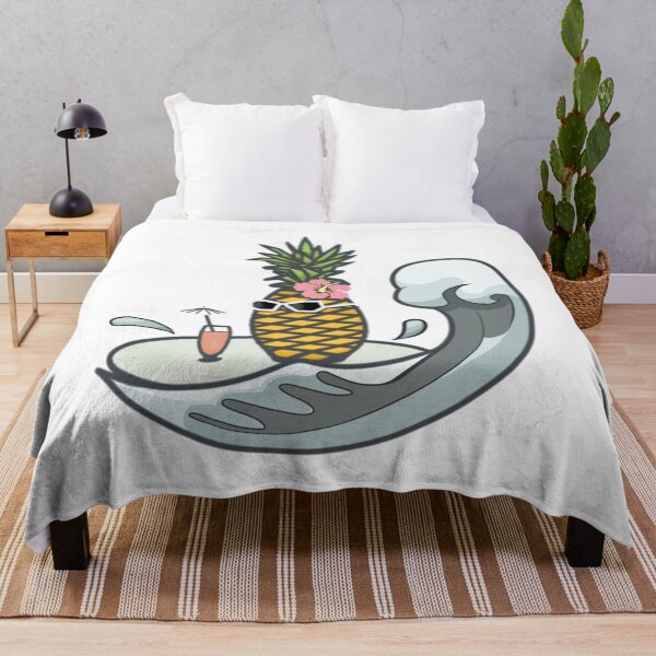 Item preview, Pineapple At Sea - Retro Summer Time Vibes designed and sold by ViewerEqualsPhoton.