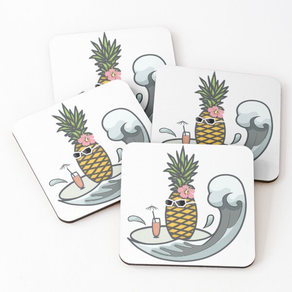 Item preview, Pineapple At Sea - Retro Summer Time Vibes designed and sold by ViewerEqualsPhoton.