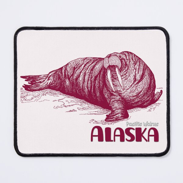 Item preview, Walrus Drawing, Alaska designed and sold by AlaskaExtreme.