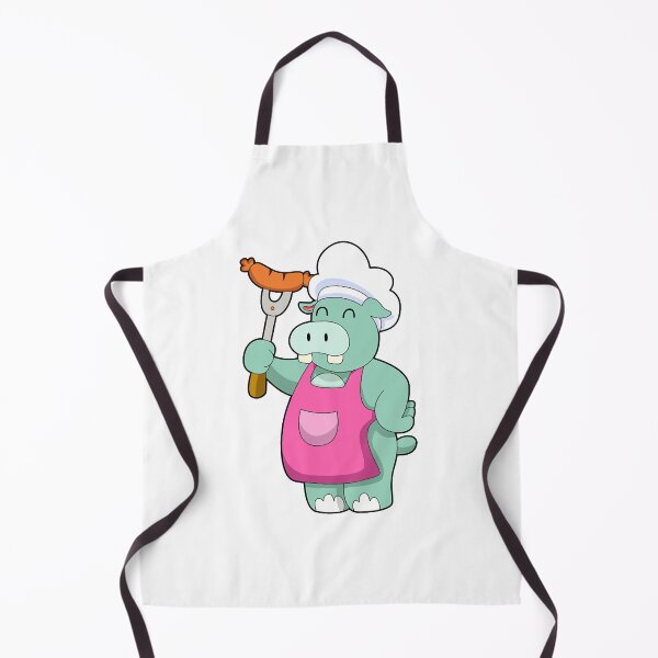 Item preview, Hippo as Cook with Sausage designed and sold by uoctrung27.