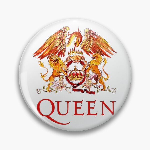 Pin Button Badge Ø25mm 1" Queen Freddy Mercury UK Rock We Will Rock You 