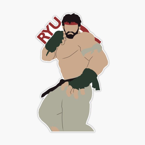 Street Fighter 3.3 - Ryu Sticker by Den23