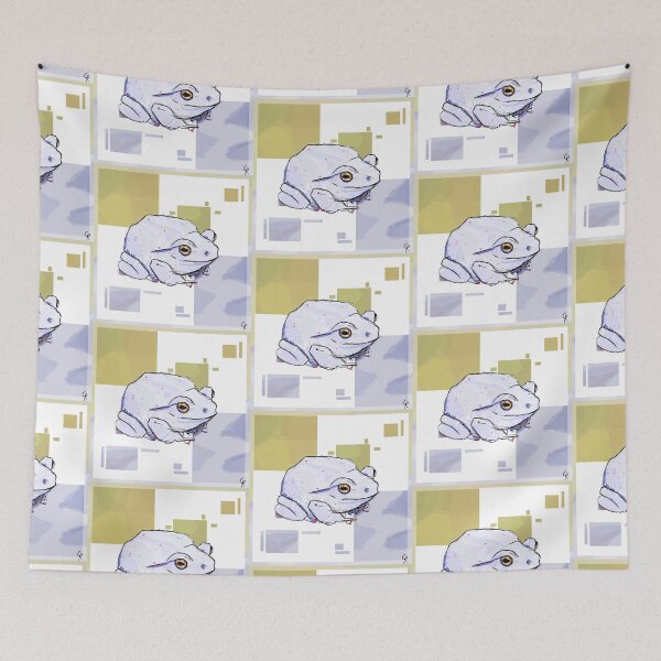 Item preview, Purple / Periwinkle Frog with Back Round designed and sold by RoShmoe.