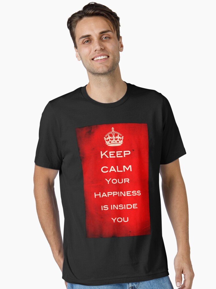 Thumbnail 1 of 7, Essential T-Shirt, Keep Calm - Finding Happiness designed and sold by marksda1.