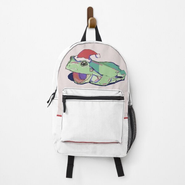 Item preview, Happy Christmas Frog with Back Round designed and sold by RoShmoe.