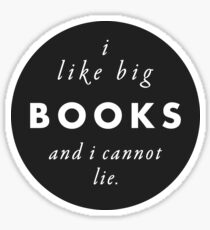 Pegatina Me gustan los libros grandes