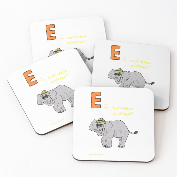 Item preview, E is for explorer elephant  designed and sold by uoctrung27.