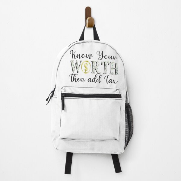 Item preview, Know Your Worth Then Add Tax designed and sold by SimplyCosmic11.