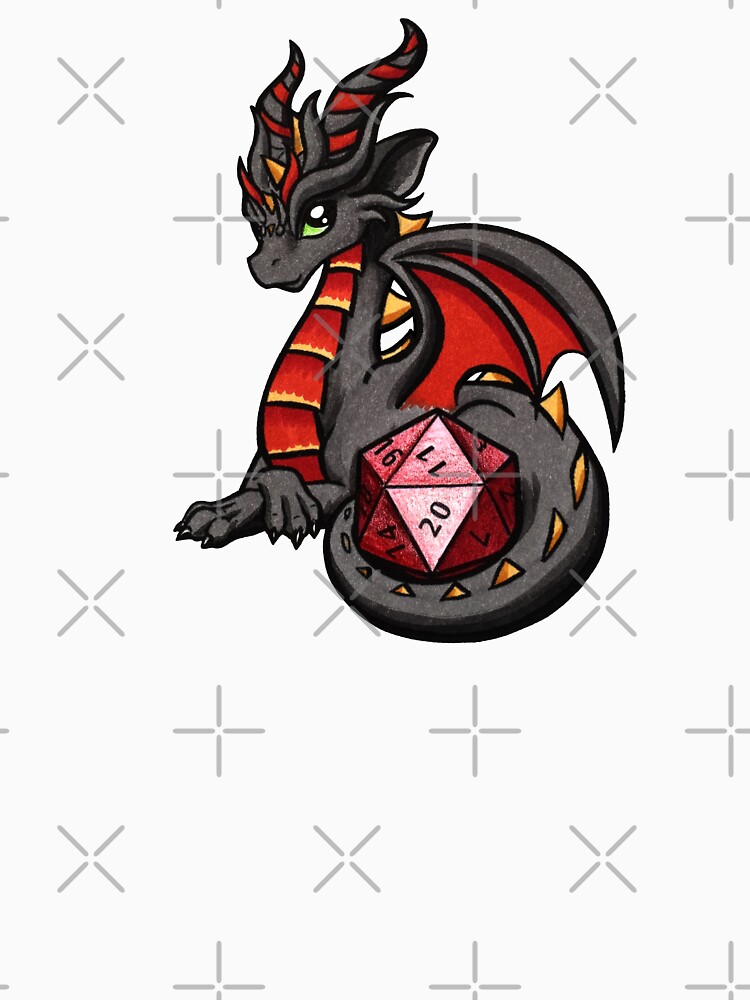 "Dice Dragon" Tshirt for Sale by bgolins Redbubble dicedragon tshirts dragon tshirts