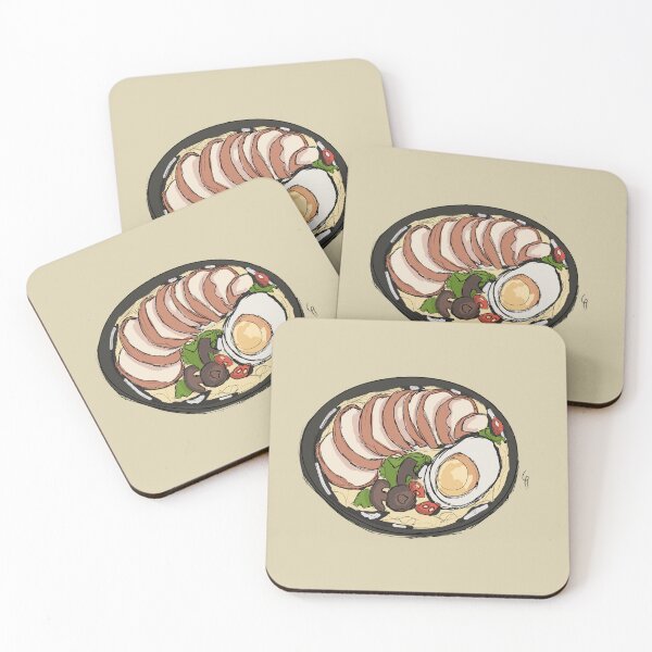 Item preview, Pork and Egg Ramen with Back Round designed and sold by RoShmoe.