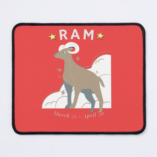 Item preview, RAM the Aries funny zodiac signs, funny horoscope signs for Aries, Astrological Sign designed and sold by Nicedeco.
