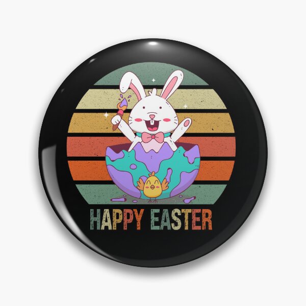 Item preview, Happy Easter ,Funny Easter Day Bunny Distressed Vintage Colorful Sunset Gift designed and sold by pedrored369.
