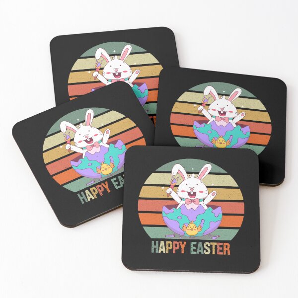 Item preview, Happy Easter ,Funny Easter Day Bunny Distressed Vintage Colorful Sunset Gift designed and sold by pedrored369.