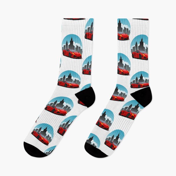 Item preview, Red Lamborghini in the City  designed and sold by uoctrung27.