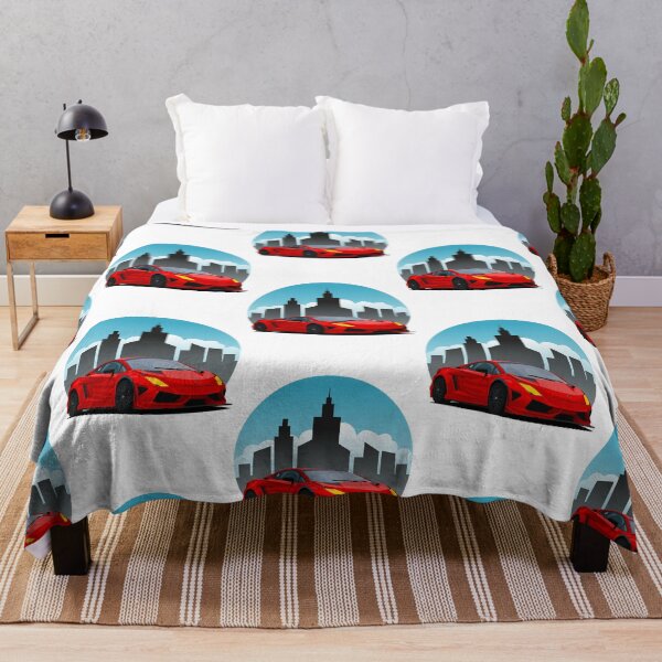 Item preview, Red Lamborghini in the City  designed and sold by uoctrung27.