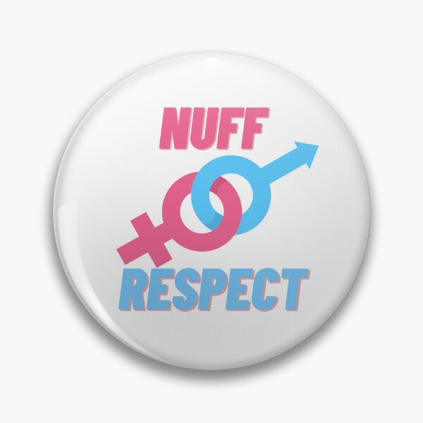 Item preview, NUFF RESPECT IN BLUE AND PINK designed and sold by fouzy.