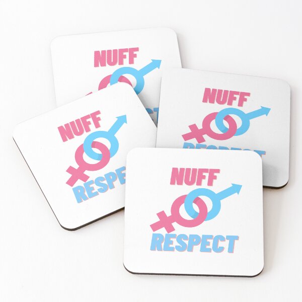 Item preview, NUFF RESPECT IN BLUE AND PINK designed and sold by fouzy.