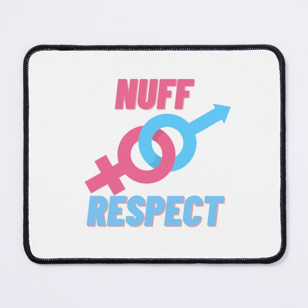 Item preview, NUFF RESPECT IN BLUE AND PINK designed and sold by fouzy.