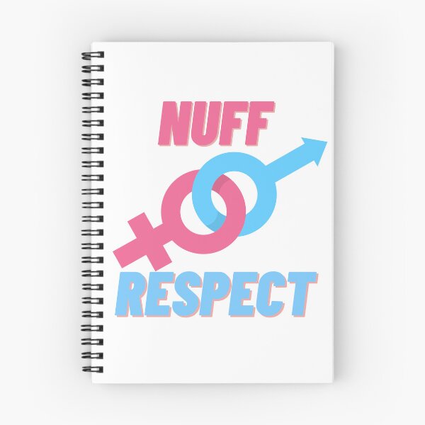 Item preview, NUFF RESPECT IN BLUE AND PINK designed and sold by fouzy.