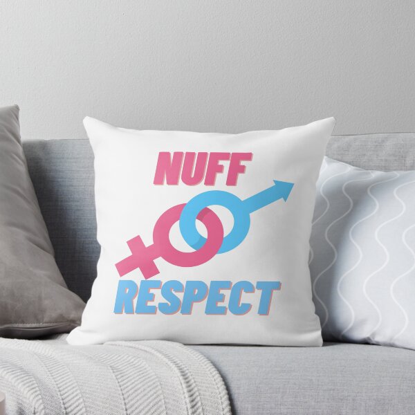 Item preview, NUFF RESPECT IN BLUE AND PINK designed and sold by fouzy.