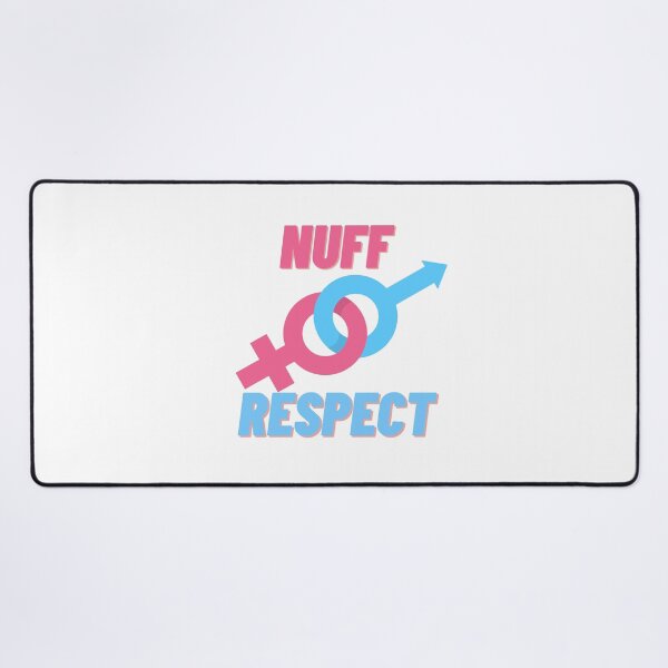 Item preview, NUFF RESPECT IN BLUE AND PINK designed and sold by fouzy.