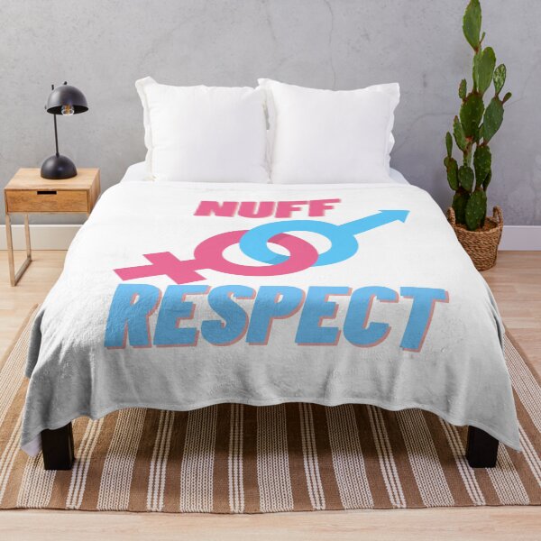 Item preview, NUFF RESPECT IN BLUE AND PINK designed and sold by fouzy.