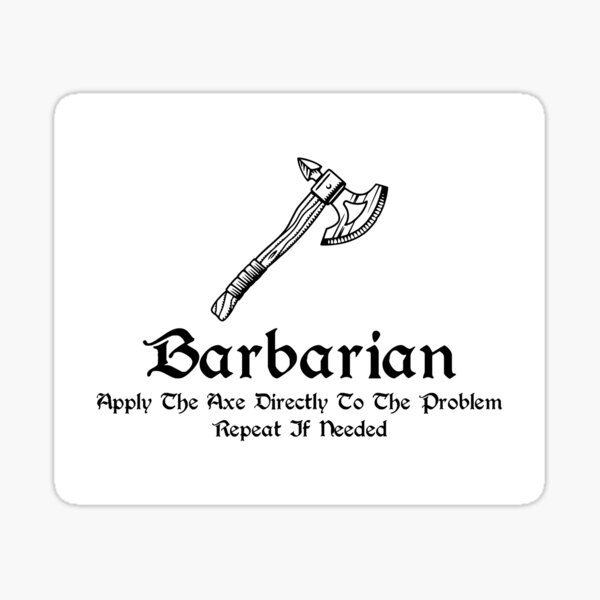 Item preview, DnD - Barbarian designed and sold by musthaveitsfun.
