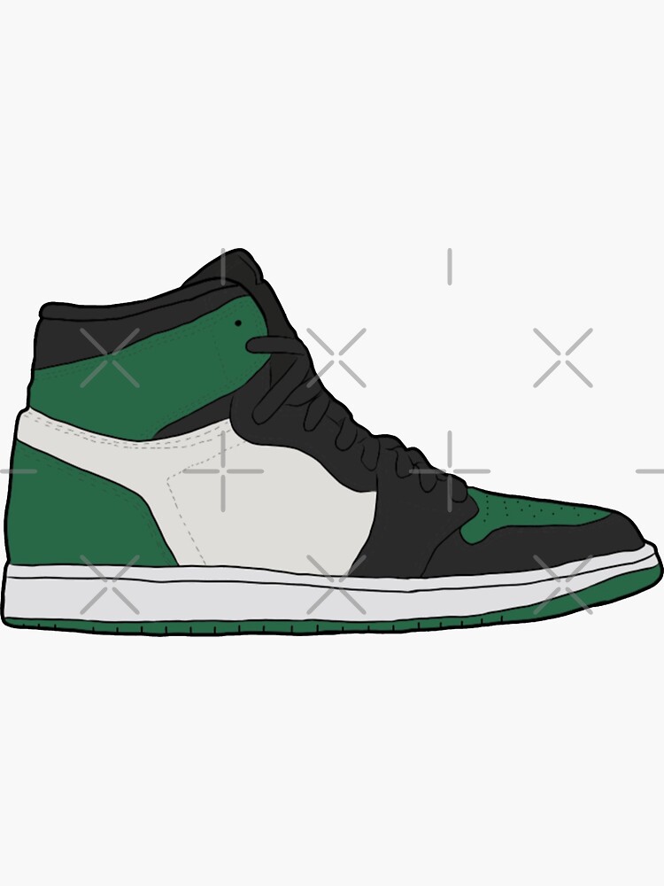 green jordan 1 cartoon