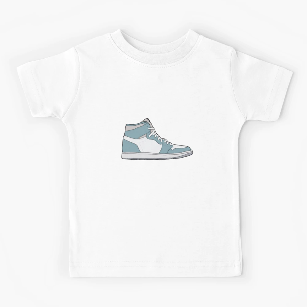 Baby blue and white jordan shirt online