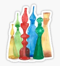 Mid Century Modern Bottles Sticker