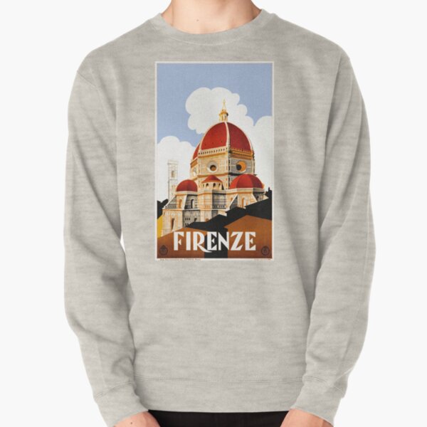 1930 Florence Italy Travel Poster Pullover Sweatshirt