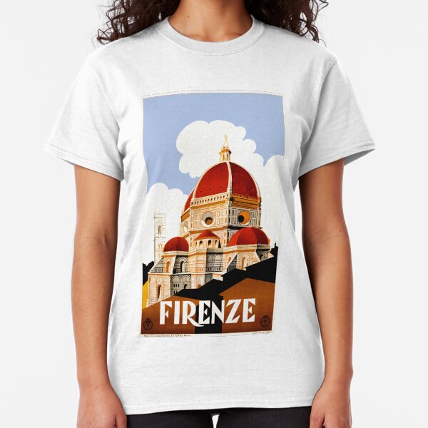 1930 Florence Italy Travel Poster Classic T-Shirt