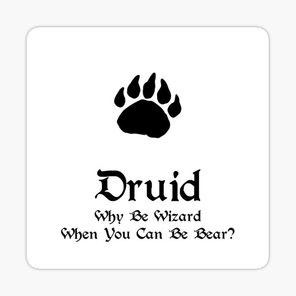 Dnd Druid Sticker For Sale By Musthaveitsfun Redbubble 8992