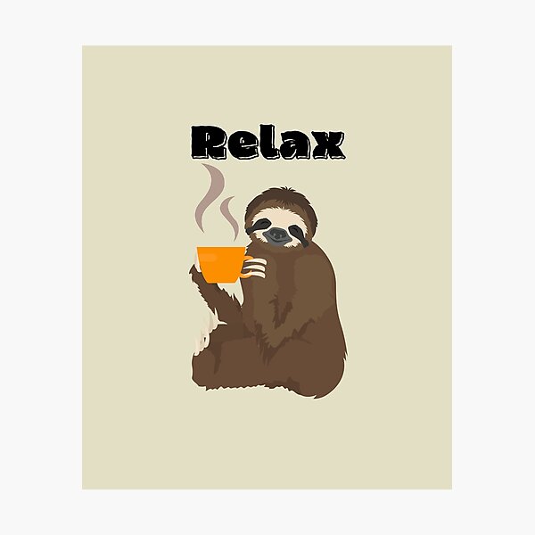 Artikelvorschau, Clever Relax Faultier entworfen und verkauft von GleamingGiant.