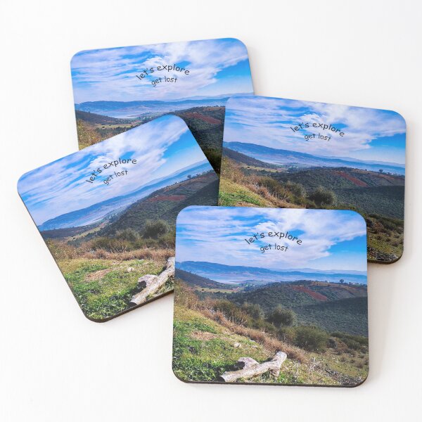 Item preview, View of green forest & mountains in the background designed and sold by anisbbmbrush.