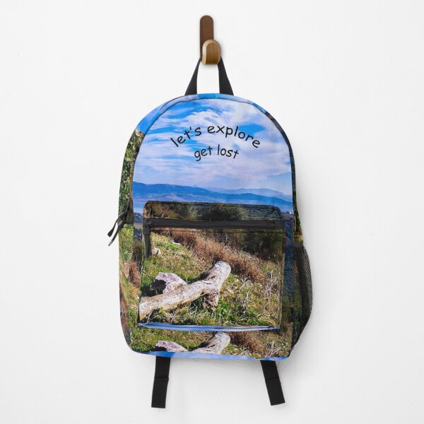 Item preview, View of green forest & mountains in the background designed and sold by anisbbmbrush.