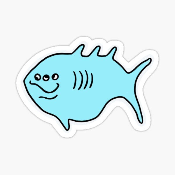 Aqua San Pedro Fish Sticker