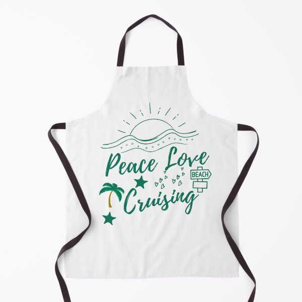 Item preview, Peace Love Cruising Ship Hippie Floating Ocean Beach Sun T-Shirt designed and sold by serenity sahara.