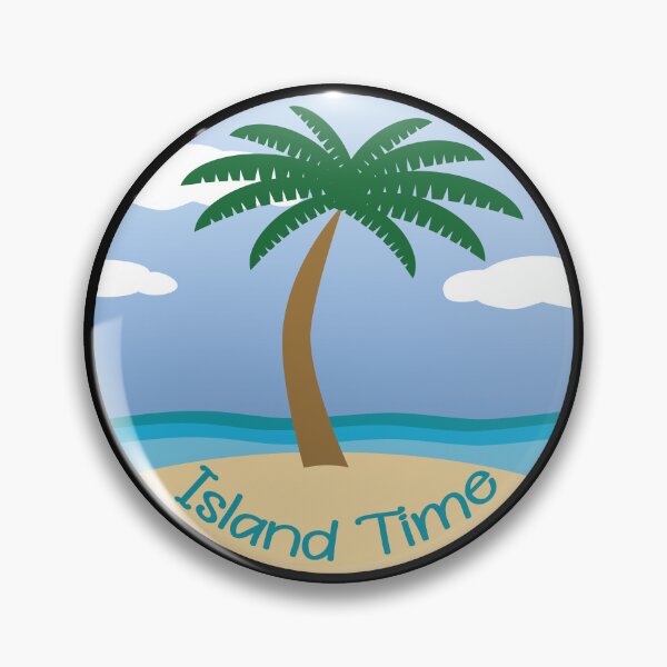 Item preview, Island Time (on black) - Daydreaming of Aruba (or any island) designed and sold by Jocelyn Sperduto Art.