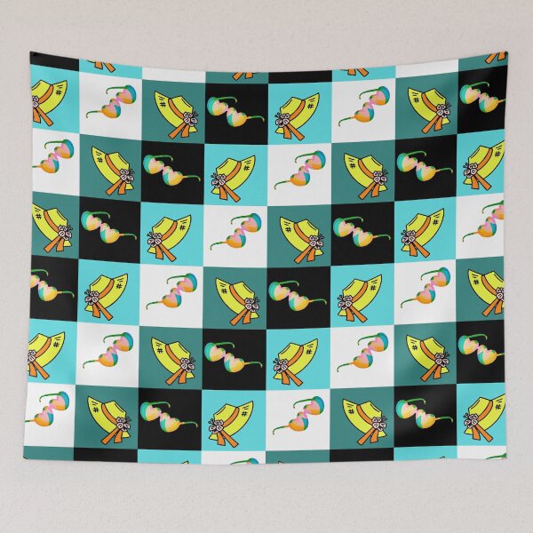 Item preview, Colorful Summer Time square pattern designed and sold by marvacousins246.