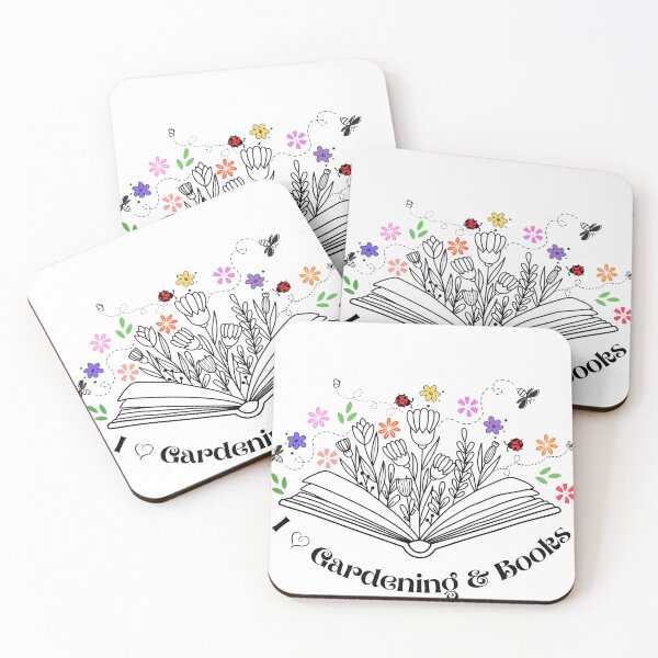 Item preview, Open-book Floral I Love Gardening and Books designed and sold by MochaMeli.