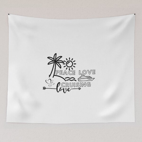 Item preview, Copy of Peace Love Cruising Ship Hippie Floating Ocean Beach Sun T-Shirt designed and sold by serenity sahara.