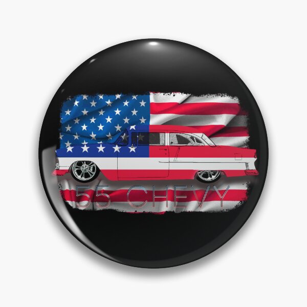 Item preview, 1955 55 Chevy Chevrolet SS US USA American Flag designed and sold by AGED Limited.