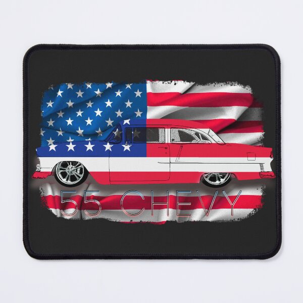 Item preview, 1955 55 Chevy Chevrolet SS US USA American Flag designed and sold by AGED Limited.