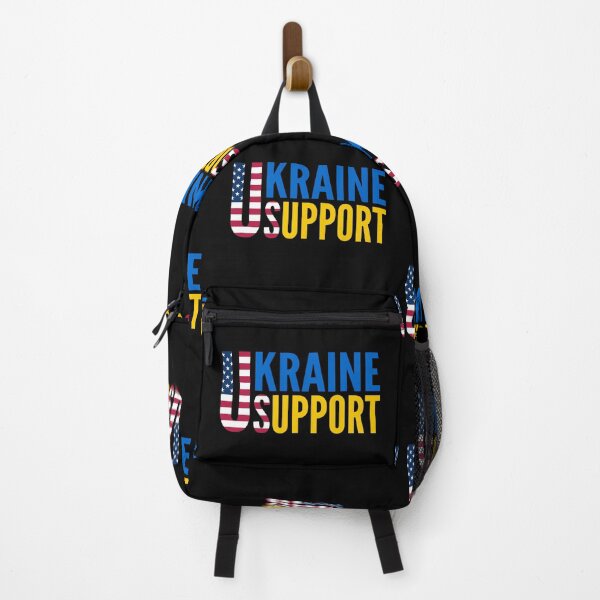 Item preview, US Ukraine Support Blue Yellow Typography Phrase designed and sold by Vasabi88.