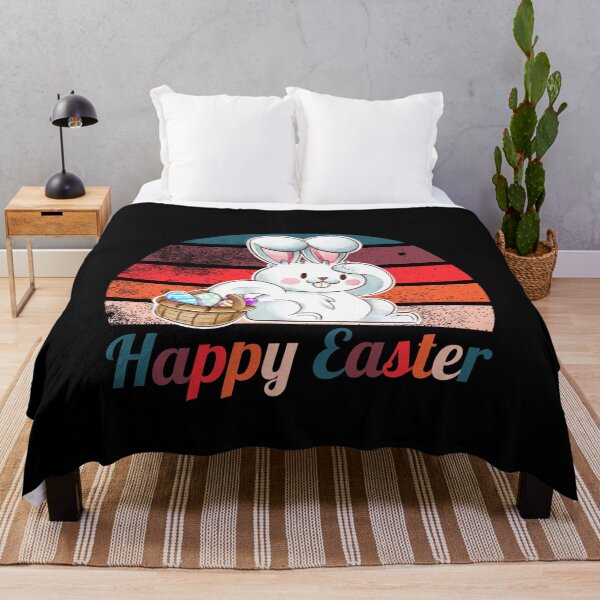 Item preview, Happy Easter ,Perfect Easter Day Watercolor Bunny Retro Vintage Trendy Great Colorful Sunset Present designed and sold by pedrored369.